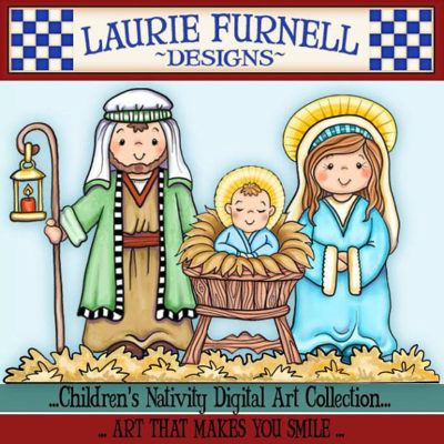 Kids Christian Christmas clip art pictures