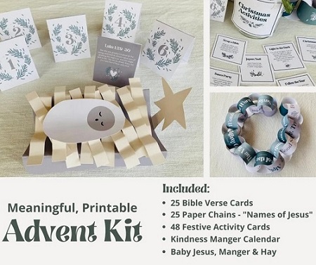 Religious Advent Activities for Family and Kids Digital