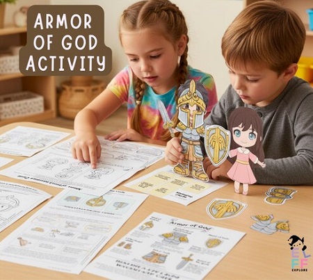 PDF Armor God Activities Crafts Bible Lesson kids