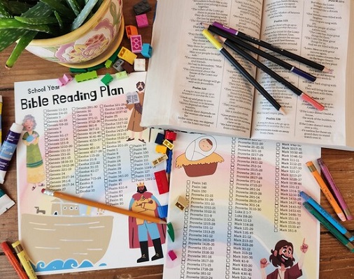 Bible Reading plan guide kids PDF