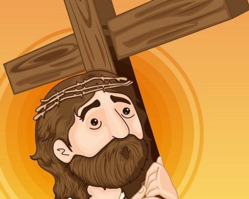  illustration of Jesus Christ With cross