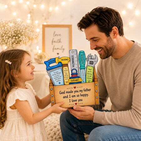 Religious Fathers Day tool box craft for kids PDF