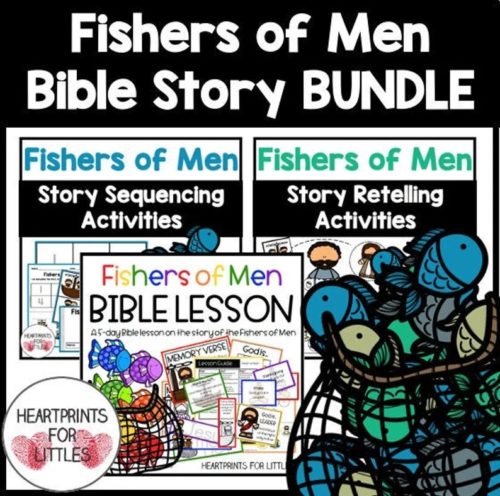 5 Printable Jesus Fishes for Men Matthew bible story