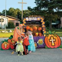 Christian Trunk Treat Pumpkin Prayer party ideas