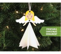 DIY Christmas Angel ornament paper craft