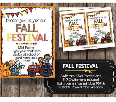 DIY Church Harvest Festival poster invite