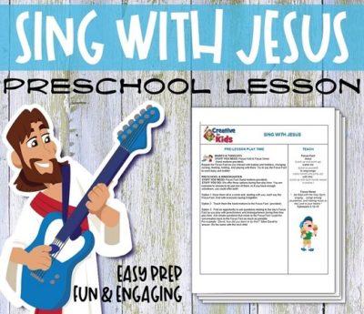 Printable PreK Sing with Christ Sunday school lesson