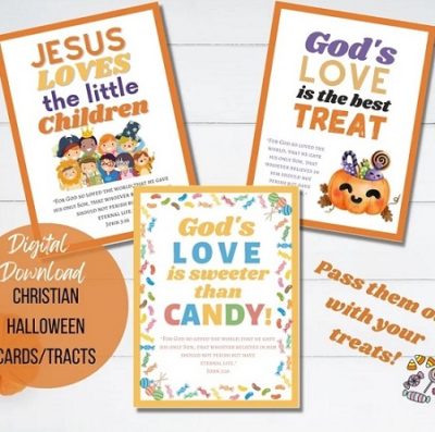 Printable Religious Halloween Bible Tracts for Kids