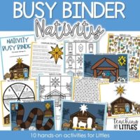 DIY Nativity Busy Binder Book Toddlers