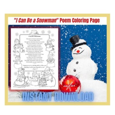 Religious Snowman coloring page kids