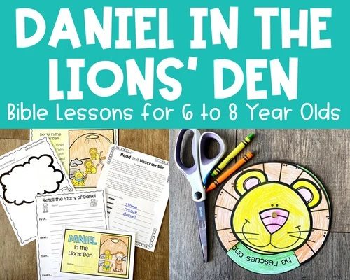 Printable Daniel and Lions Den Activities kids