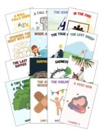 Printable 20 Christian Bible story poster set kids
