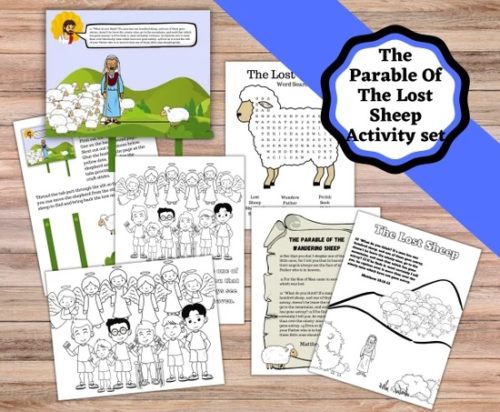 Printable-Jesus-Parable-Lost-Sheep-Activities