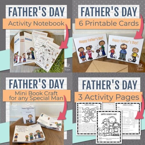 Sunday School Fathers Day activities printable