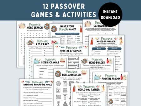 Passover Ideas Crafts, Passover Activity Kids, 10 Plagues Egypt Activities