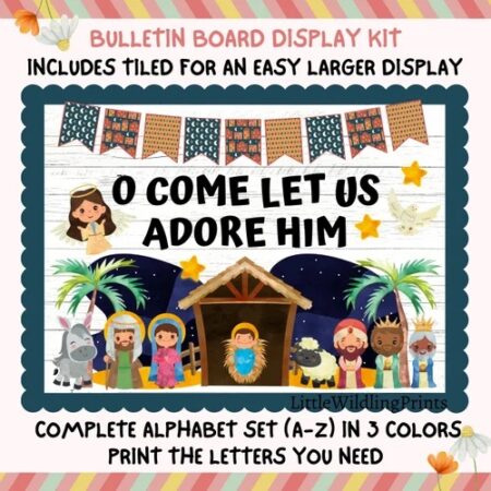 Printable-Nativity-Christmas-Kids-Bulletin-board-display